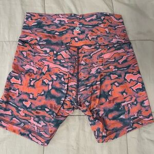 lululemon wunder train high rise short 6”